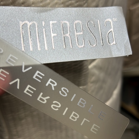 Mifresia rabbit fur vest NWT zipper front 2 pockets 2 colors ribbed sides - Picture 5 of 14